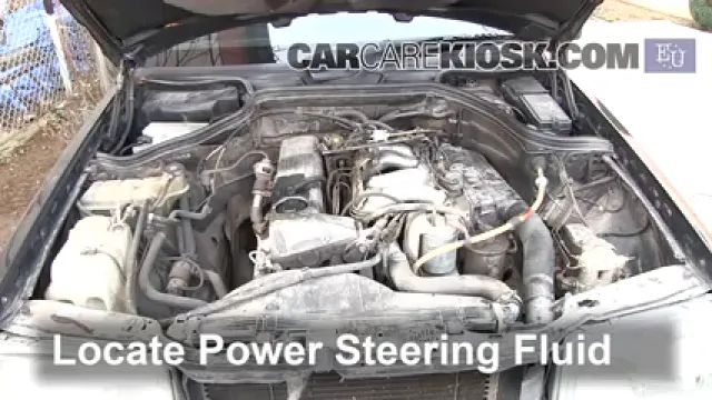 1995 Mercedes-Benz E250 2.5L 5 Cyl. Diesel Power Steering Fluid Add Fluid
